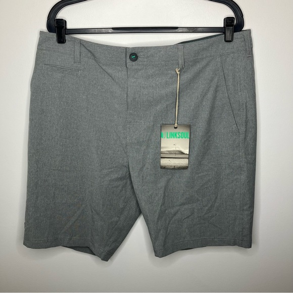 NWT LINKSOUL Solid Boardwalker Short Grey 38 - Picture 2 of 7